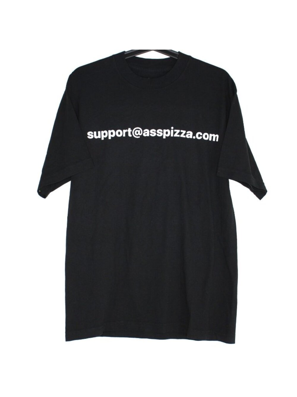 Asspizza Mens Small Support Spell Out T-Shirt Q1112